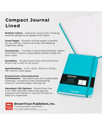 Pantone OFFICIAL Blue | 5.25 x 8.25 Inch Lined Compact Journal | Non-Dated