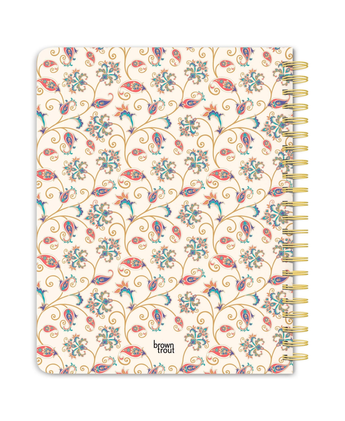 BrownTrout Tuscan Delight | 2026 6 x 7.75 Inch Weekly Desk Planner | Foil Stamped Cover