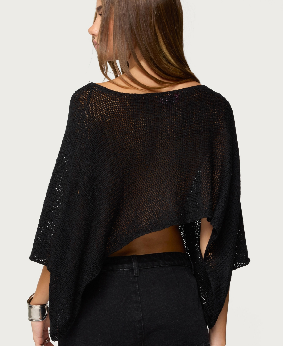Edikted Womens Laline Oversized Knit Crop Top