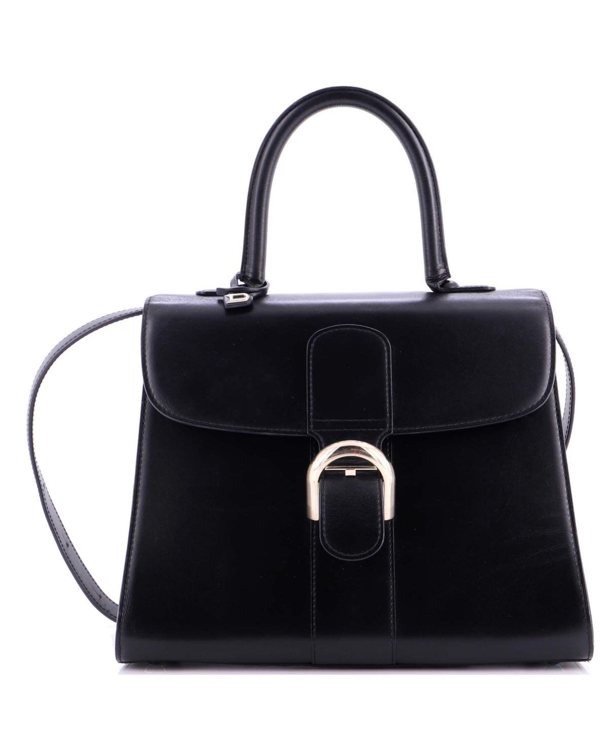 Pre-Owned Delvaux Mm Brillant Top Handle Bag Leather