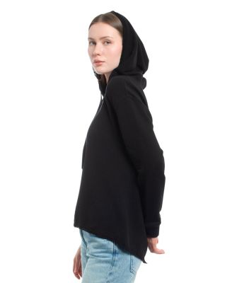 Women's Hi Lo Lace Hem Hoodie