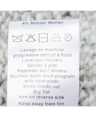 Women's Grey Knit Open Front Cardigan