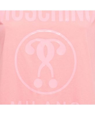 Women's Couture Pink Logo Print Jersey T-Shirt
