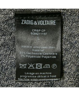 Women's Grey Cashmere Full Sleeve Crisp Sweater