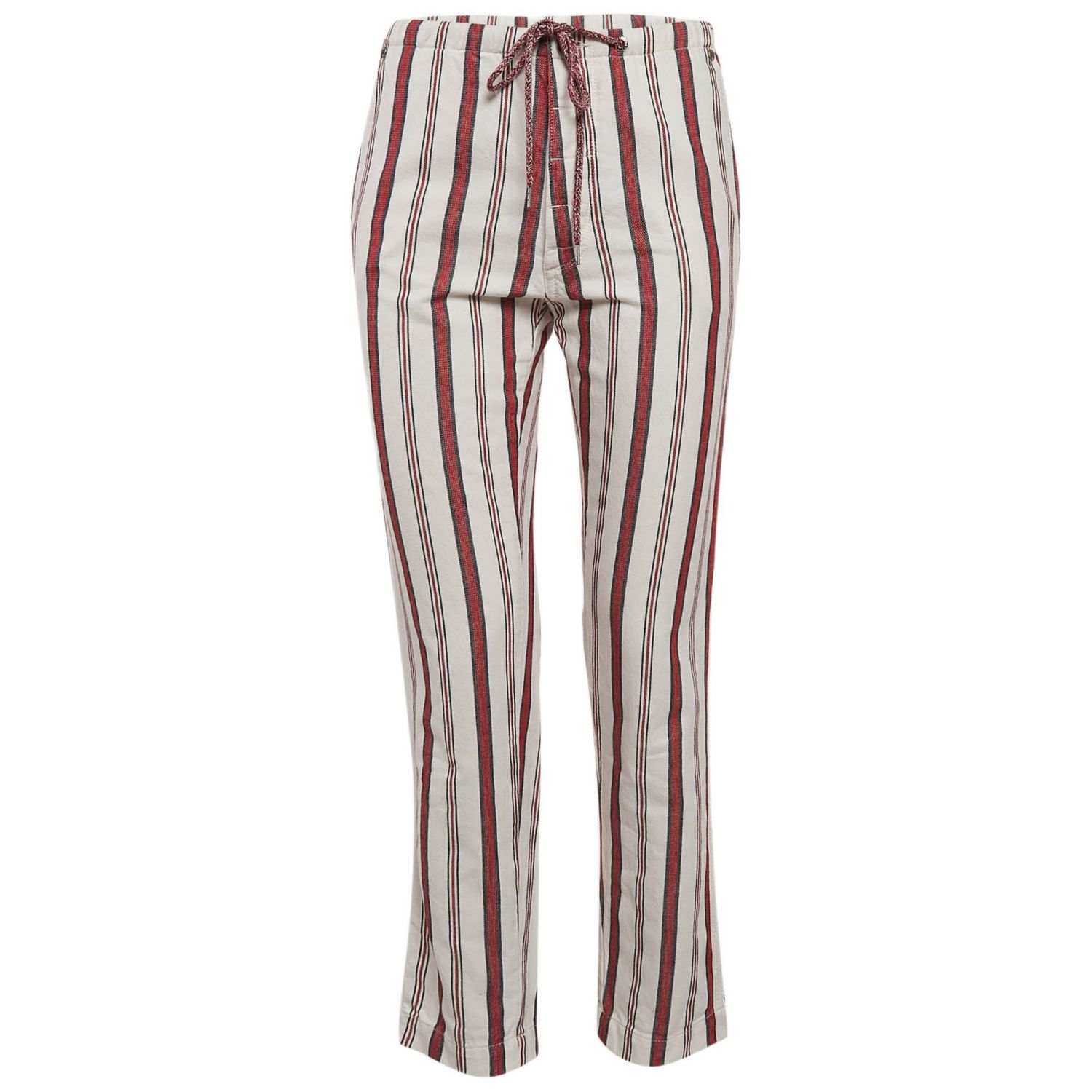 Women's Striped Cotton Raye Trousers