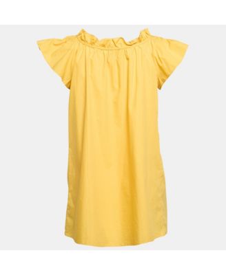 Women's Yellow Cotton Tunic