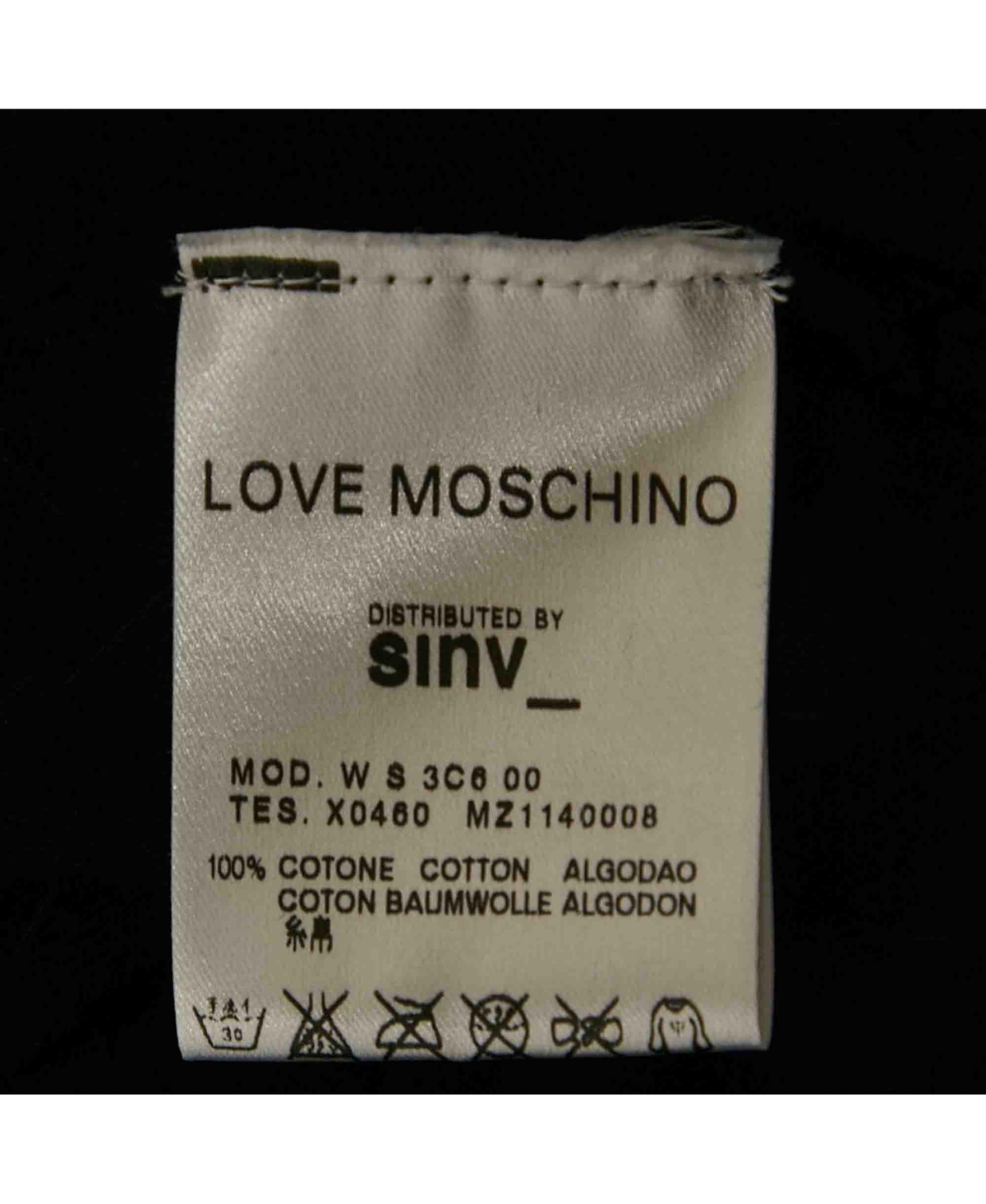 Pre-Owned Love Moschino Women's Black Sequined Knit Short Sleeve Cardigan