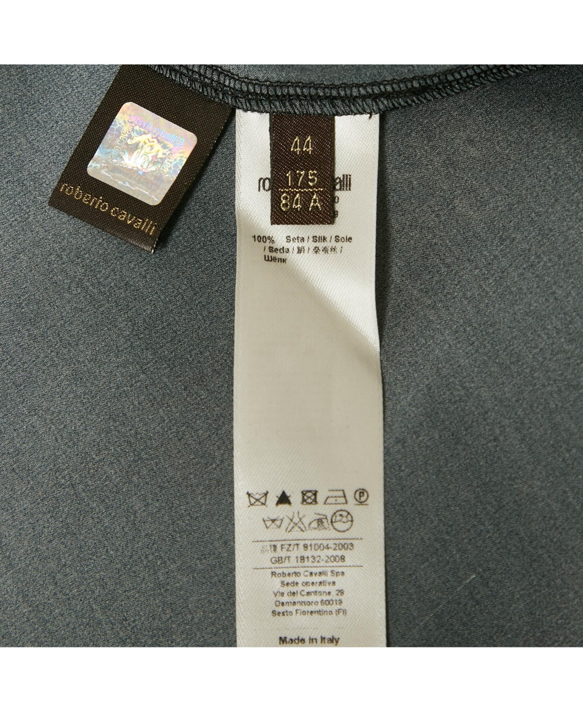 Pre-Owned Roberto Cavalli Women's Pink/black Printed Silk Maxi Skirt