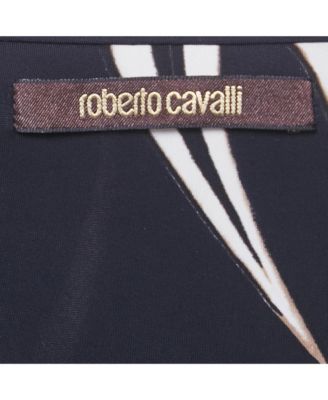 Women's Black Printed Jersey Maxi Skirt