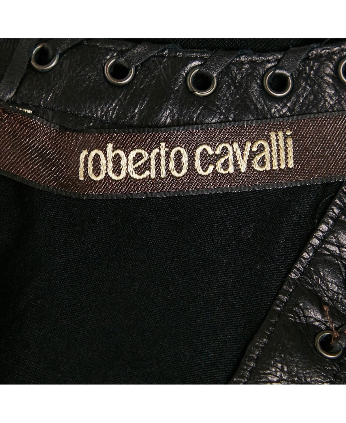 Pre-Owned Roberto Cavalli Women's Beige Cotton And Modal Faux Feather Detail T-Shirt