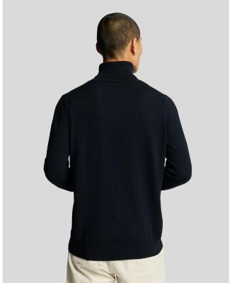 Men's Cotton Merino Turtleneck Sweater