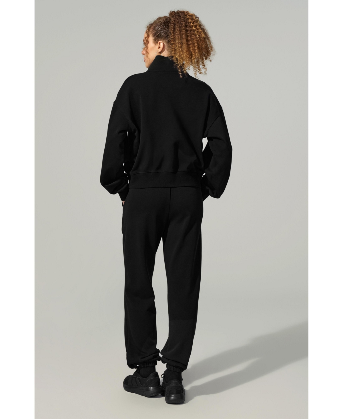 Lilysilk Women's Oversized Heirloom '89 Stand Collar Half-Zip Pullover