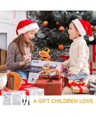 RC Robot Dog Toy, Talking Dancing Interactive Pet with Touch & Voice Remote Control, Programmable Robot for Kids