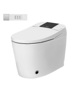 Smart One-Piece Bathroom Fixture With Heated Seat, Auto Flush, Wash, Dryer And Deodorizer