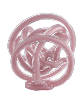 Nox Glass Knot Loop Sculpture