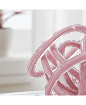 Nox Glass Knot Loop Sculpture