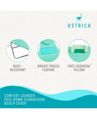 Ladies Comfort Lounger, Portable Beach Camping Pool Tanning Chair, Teal