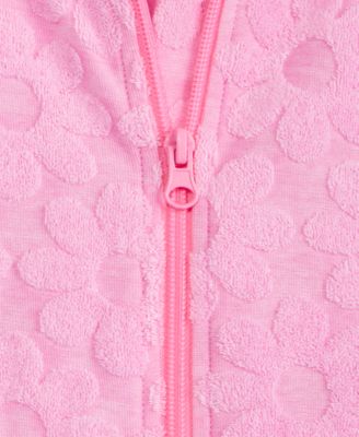 Girls' 2-6X Textured Floral Terry Cover-Up