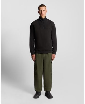 Men's Panelled Hybrid Quarter Zip Sweatshirt