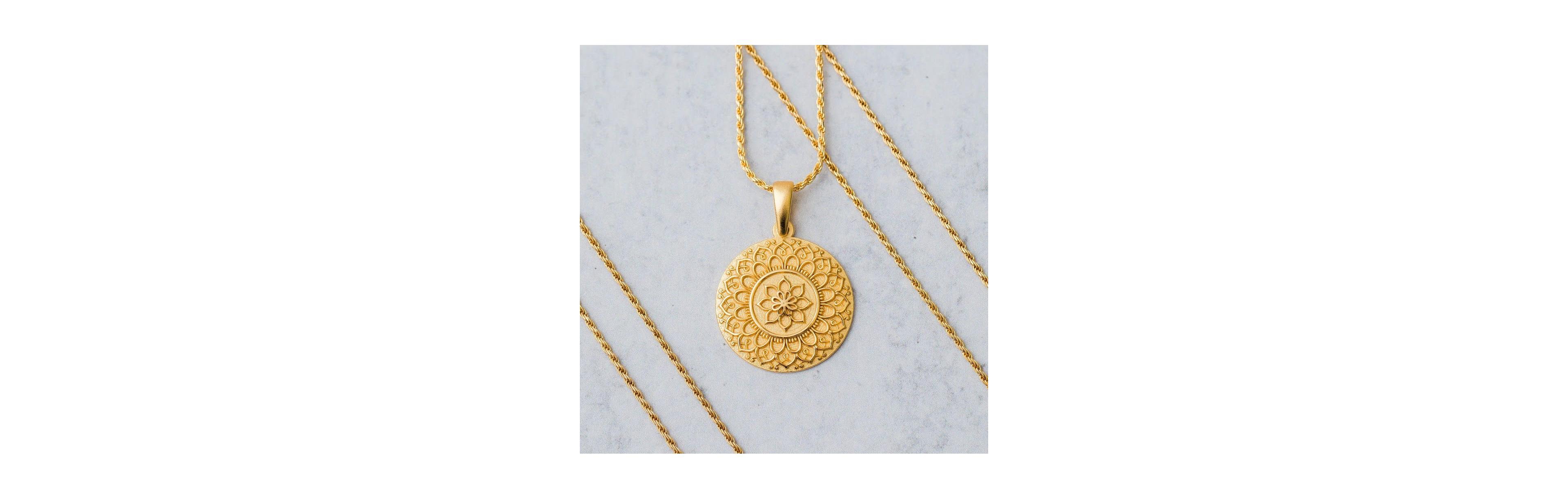 Mantra Am Strong And Powerful Necklace Gold / Original