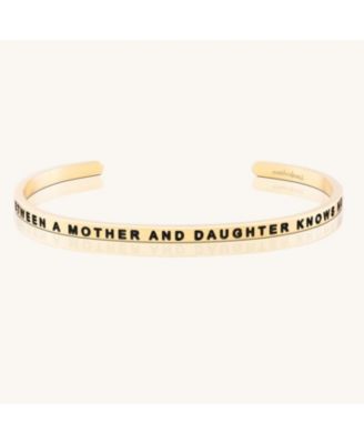 Mantra Sliver The Love Between A Mother And Daughter Knows No Distance Bracelets - Yellow gold / original