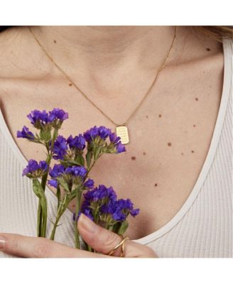 Kind Heart Fierce Mind Brave Spirit Note To Self Necklace Yellow Gold