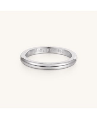 Mantra Gold Pinky Promise Ring - Silver / 4
