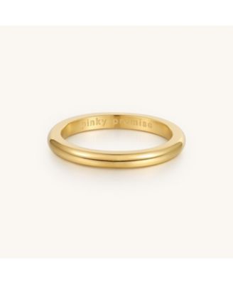 Mantra Gold Pinky Promise Ring - Yellow gold / 4