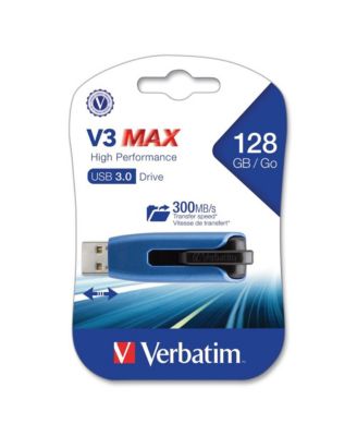 49808 128 GB V3 Max USB 3.0 Flash Drive - Blue