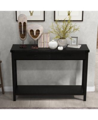 Console Table with Storage Industrial Drawers-43 Entryway, Narrow Long Sofa Living Room, Couch, Hallway, Foyer, Kitchen Counter