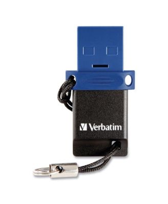 99155 Store  n' Go 64 GB Dual USB 3.0 Flash Drive for USB-C Devices - Blue