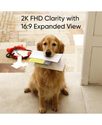 C30 Smart Wi-Fi 2K Wireless Video Doorbell with Human and Motion Dectection and No Monthly Fees