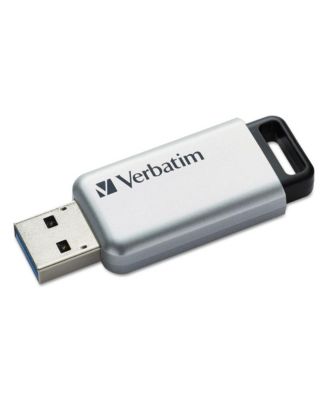 98666 64 GB Store 'n' Go Secure Pro USB Flash Drive with AES 256 Encryption - Silver