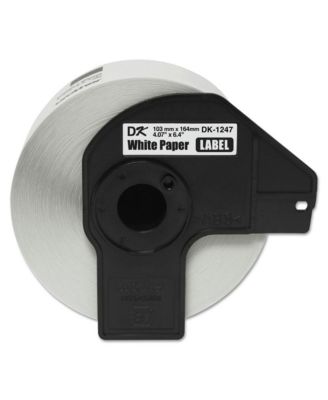 DK1247 DK1247 4.07 in. x 6.4 in. Label Tape - Black on White