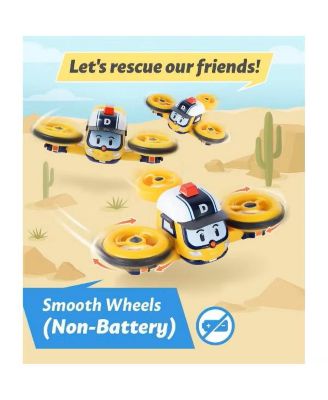 4" Transforming Robot - Droney | Emergency Rescue Vehicle Action Figures | Kids Educational Pretend Play Toy