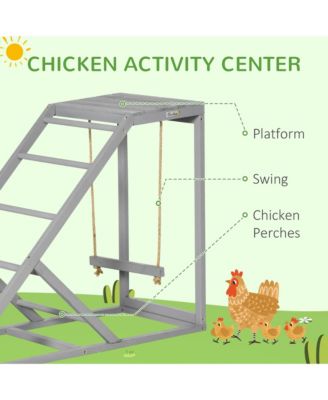 Chicken Activity Play Chicken Coop Toy Hen Accessory w/ Platform