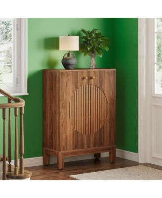 Contemporary Shoe Cabinet with Enclosed Storage