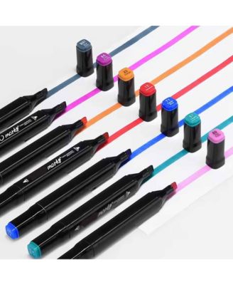 12 Colors Commonly Used Series Alcohol Markers, Dual Tip Sketching Drawing Markers for Book Painting and Card Making