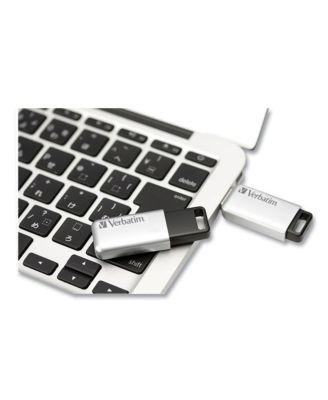 70057 128 GB Store 'n' Go Secure Pro USB Flash Drive with AES 256 Encryption - Silver