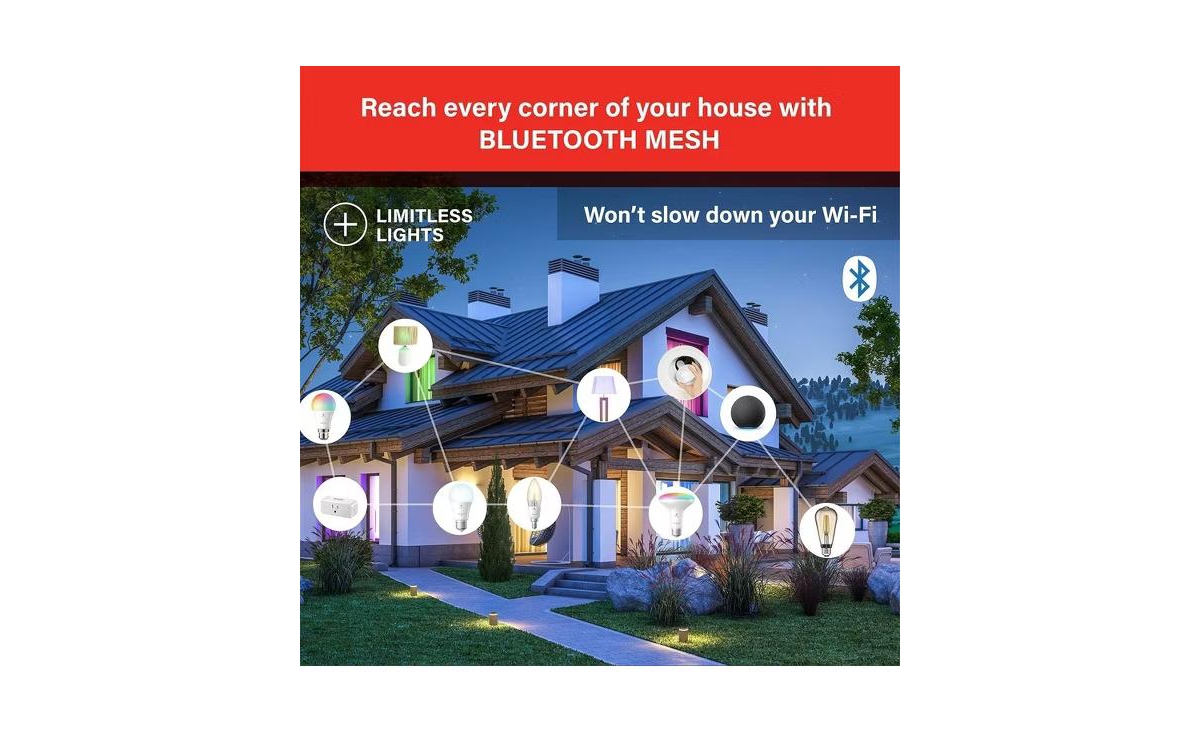 Contixo LB1 Smart Wi-Fi BR30 E26 Dimmable Flood Light Bulb (4-Pack