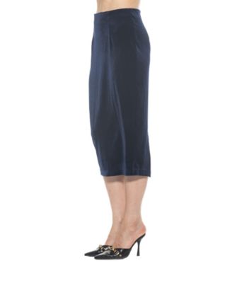 Women's Jayden Solid Velvet Midi Skirt