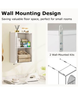 Bathroom Wall Cabinet Medicine Cabinet with Tempered Glass Door & Adjustable Shelf