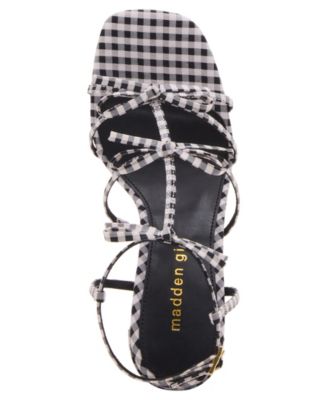 Lovely Bow Strappy Block-Heel Dress Sandals