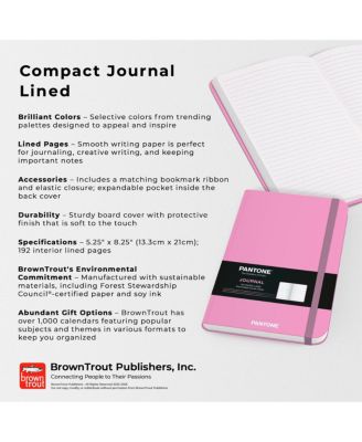 Pantone OFFICIAL Lilac | 5.25 x 8.25 Inch Lined Compact Journal | Non-Dated