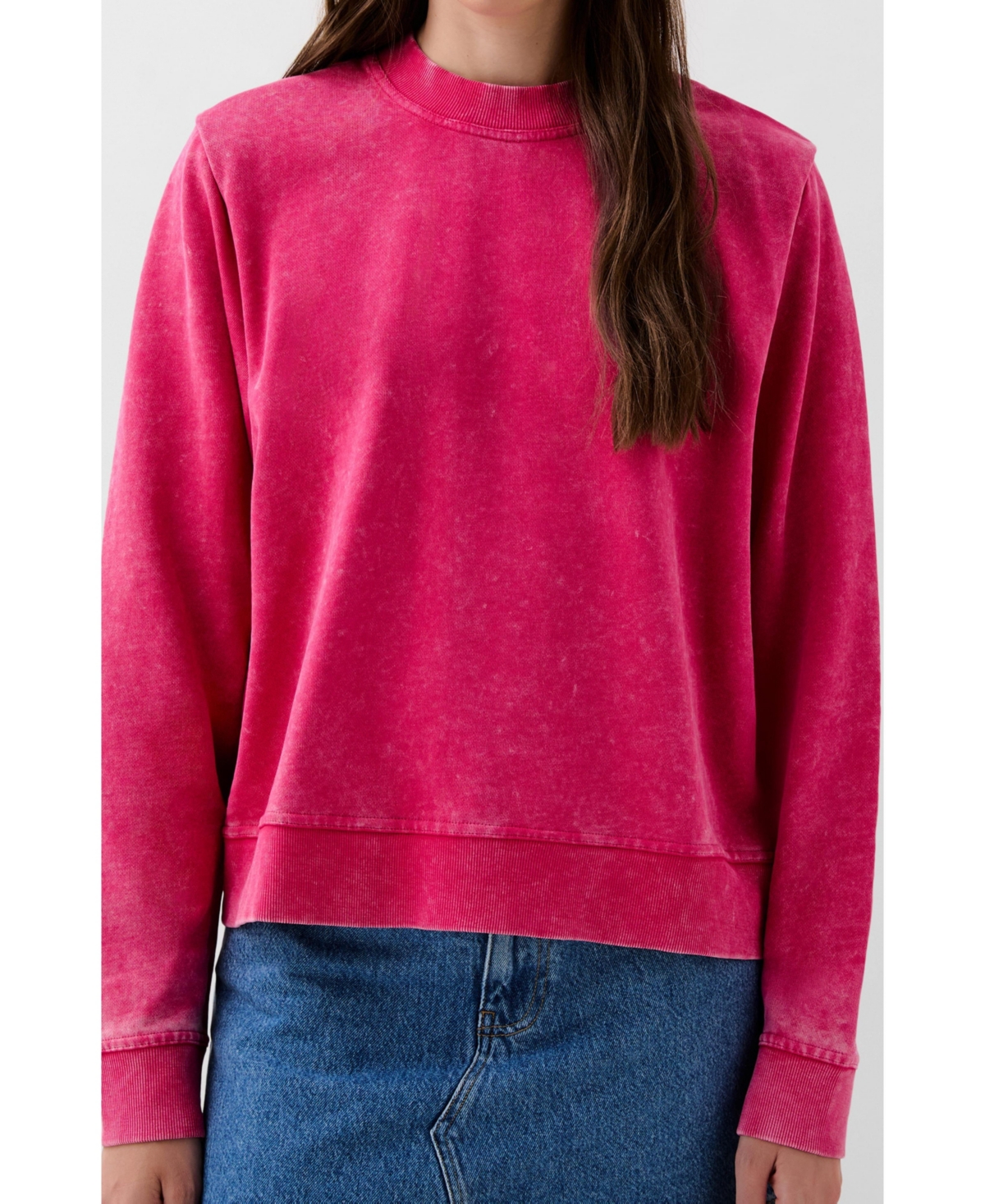 Scalpers Women's Padded Marble Sweater