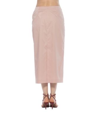 Women's Ginni Mid-Waist Column Midi Skirt