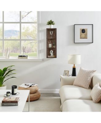 Recife Vertical Three-Tier Cube Wall Shelf