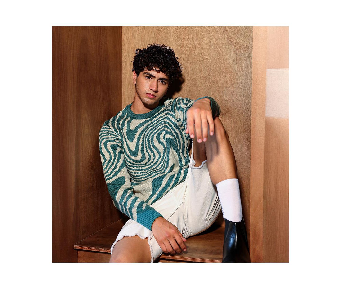 Мужской свитер Cahoot Campus Sutra Fluid Pullover, цвет: Зелёный — фото 2