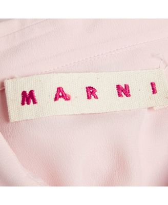 Women's Pink Crepe Button Front Long Shirt