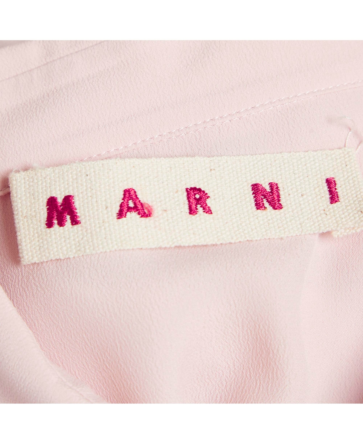 Pre-Owned Marni Women's Pink Crepe Button Front Long Shirt